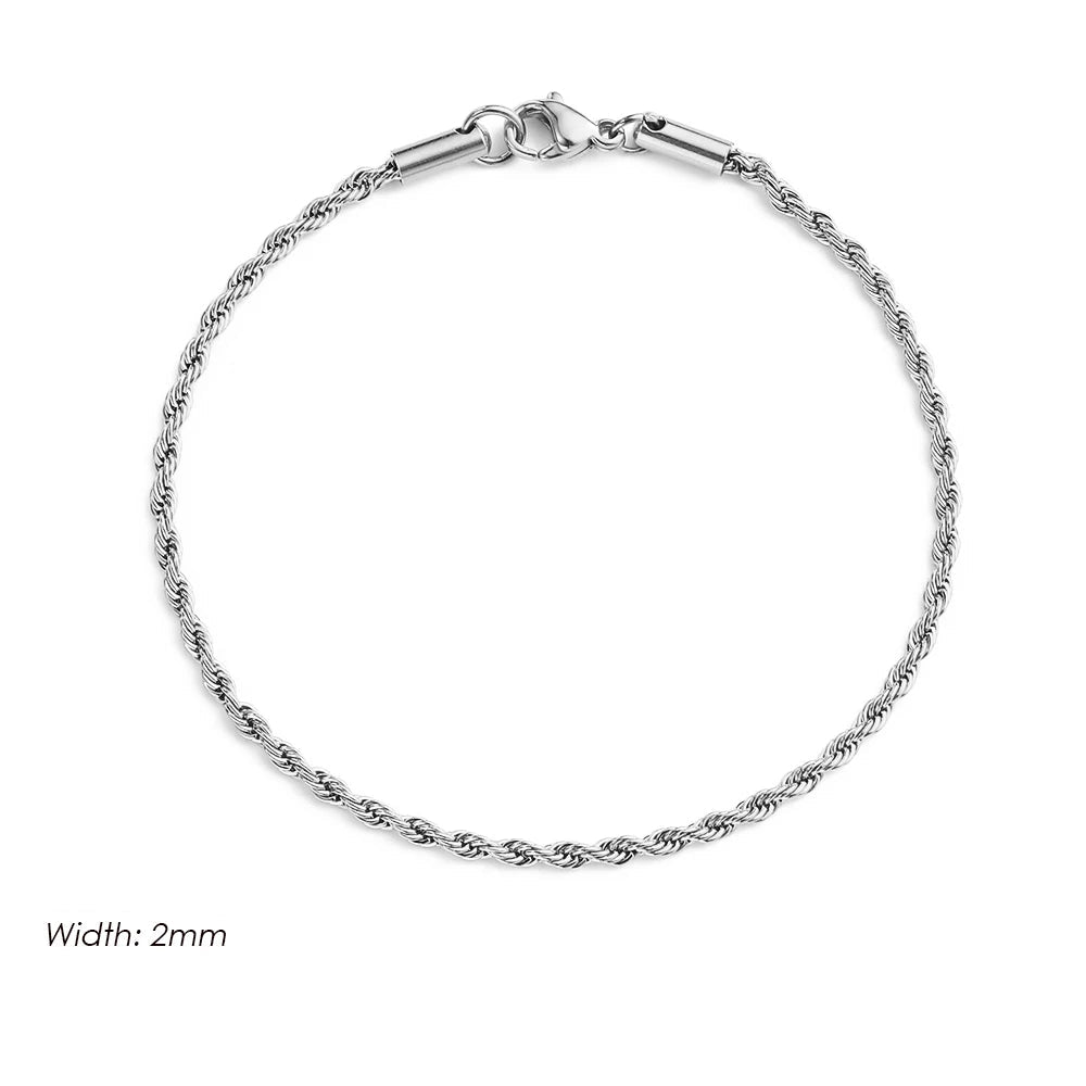 Stellar Touch Silver Chain Bracelet