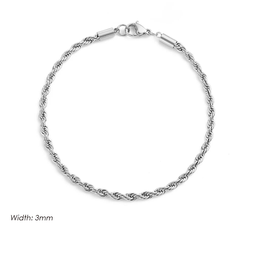Stellar Touch Silver Chain Bracelet