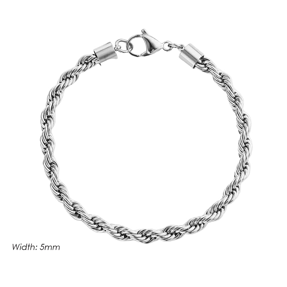 Stellar Touch Silver Chain Bracelet