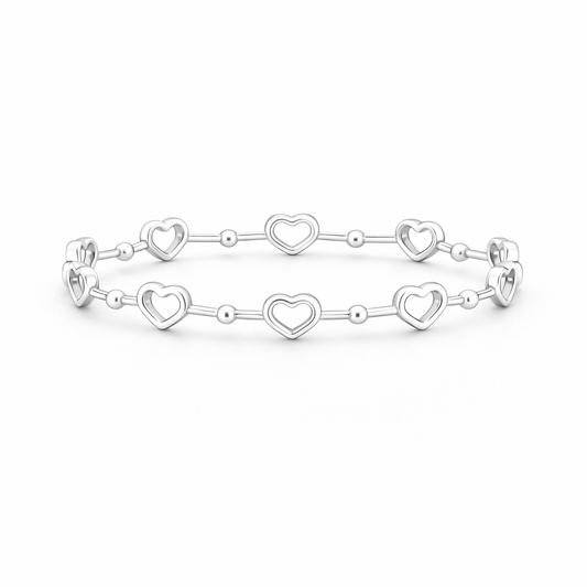 Magnefique 925 Sterling Silver Heart Ring