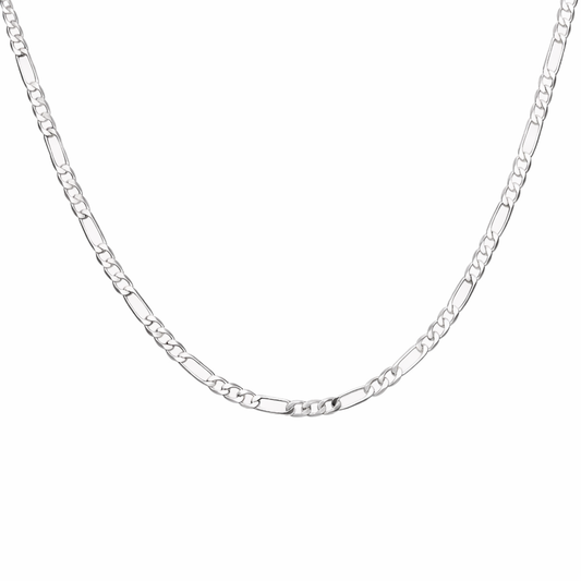 Silver 925 Figaro Chain Necklace